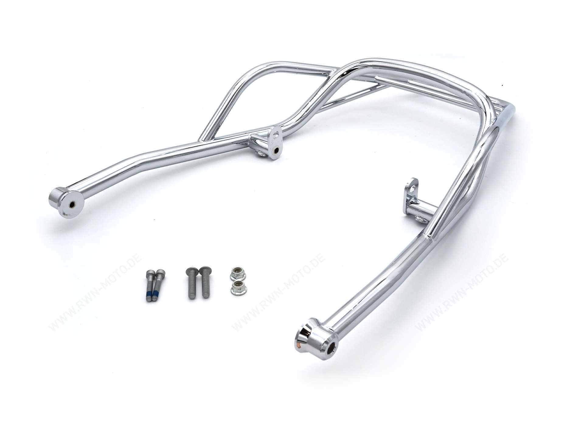 Bagagerek achteraan, chroom, stijf voor Moto Guzzi V7 850 2021-