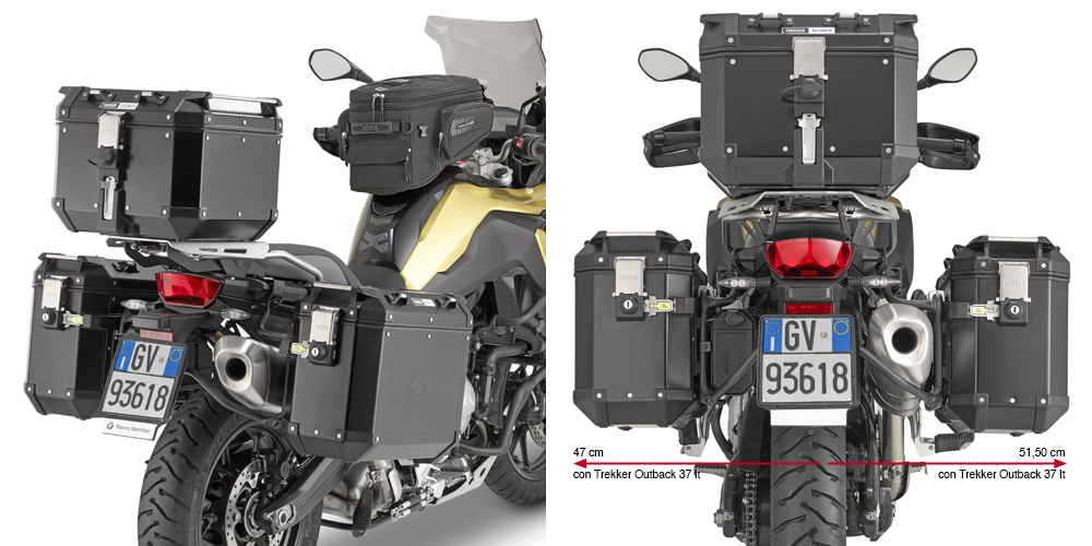 Zijtasdrager voor BMW F 850 GS (BJ. 18-) / BMW F 750 GS (BJ. 18-) Givi