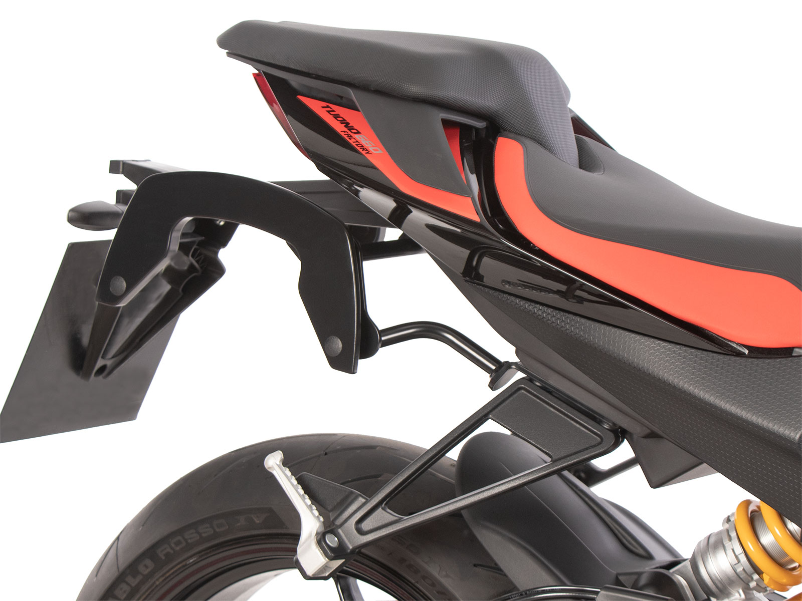 C-Bow zijdrager zwart voor Aprilia Tuono 660 Factory (2022-) Hepco & Becker