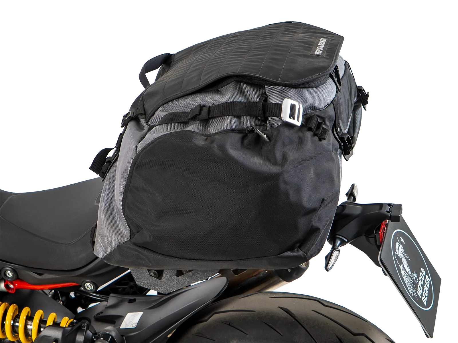 Afstandhouder Luggage Guard zwart voor Ducati Monster 890 / + (26-) Hepco & Becker