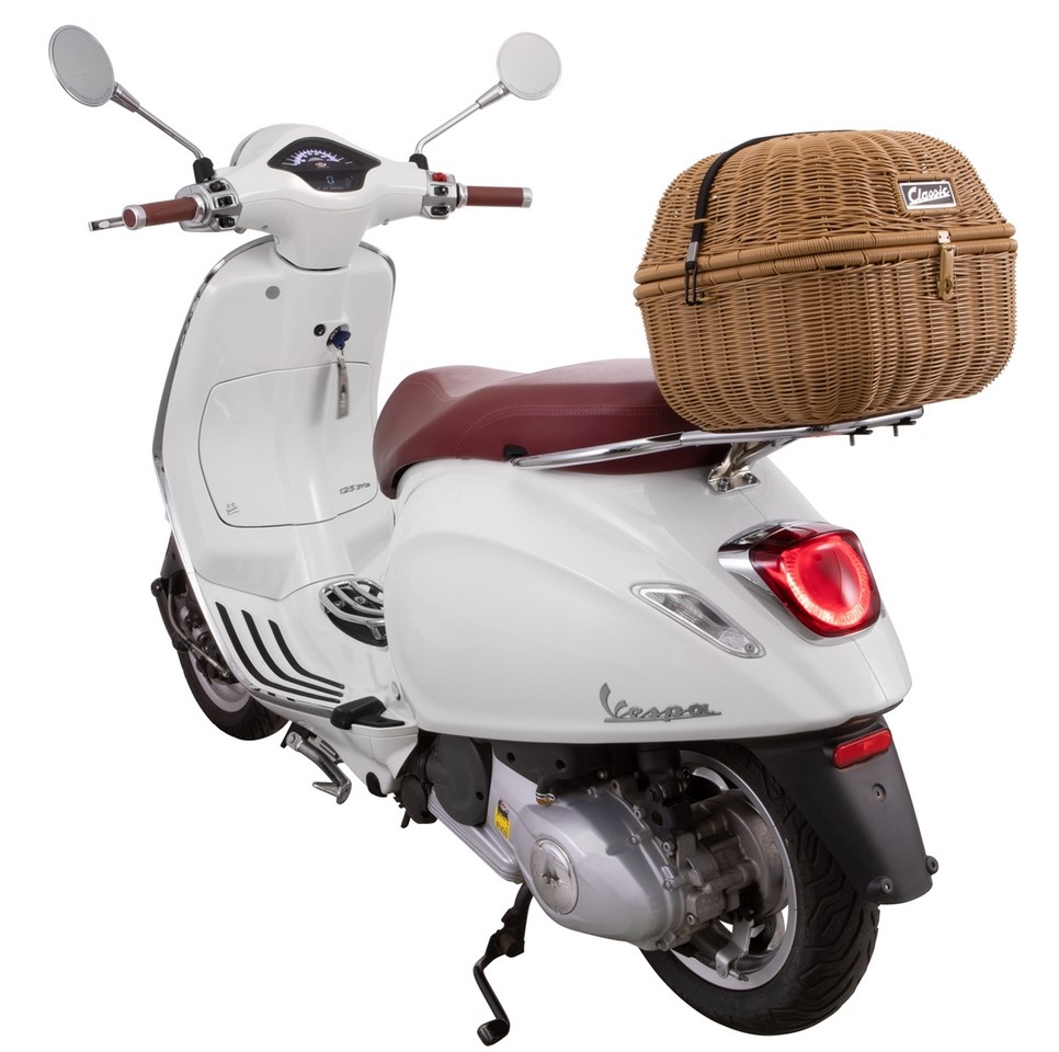 Bagagerek Kit Classic voor Vespa GTS/GTV/GT60 125-300cc, bruin