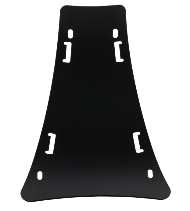 Bagagerek step-through Voetplaat 2.0 voor Vespa GTS/GTS Super/GTV/GT, mat zwart