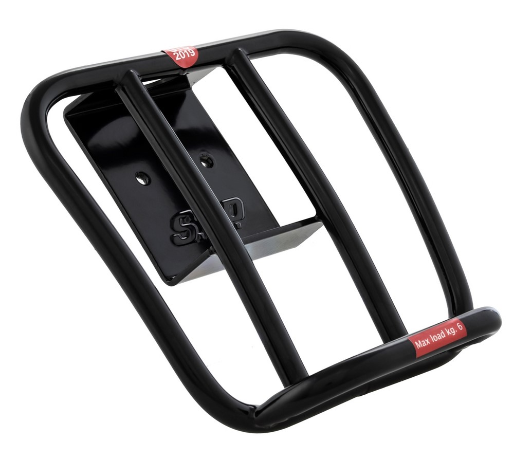 Bagagerek achteraan 70's voor Vespa GTS / GTS Super HPE 125-300 ('19-), zwart glanzend