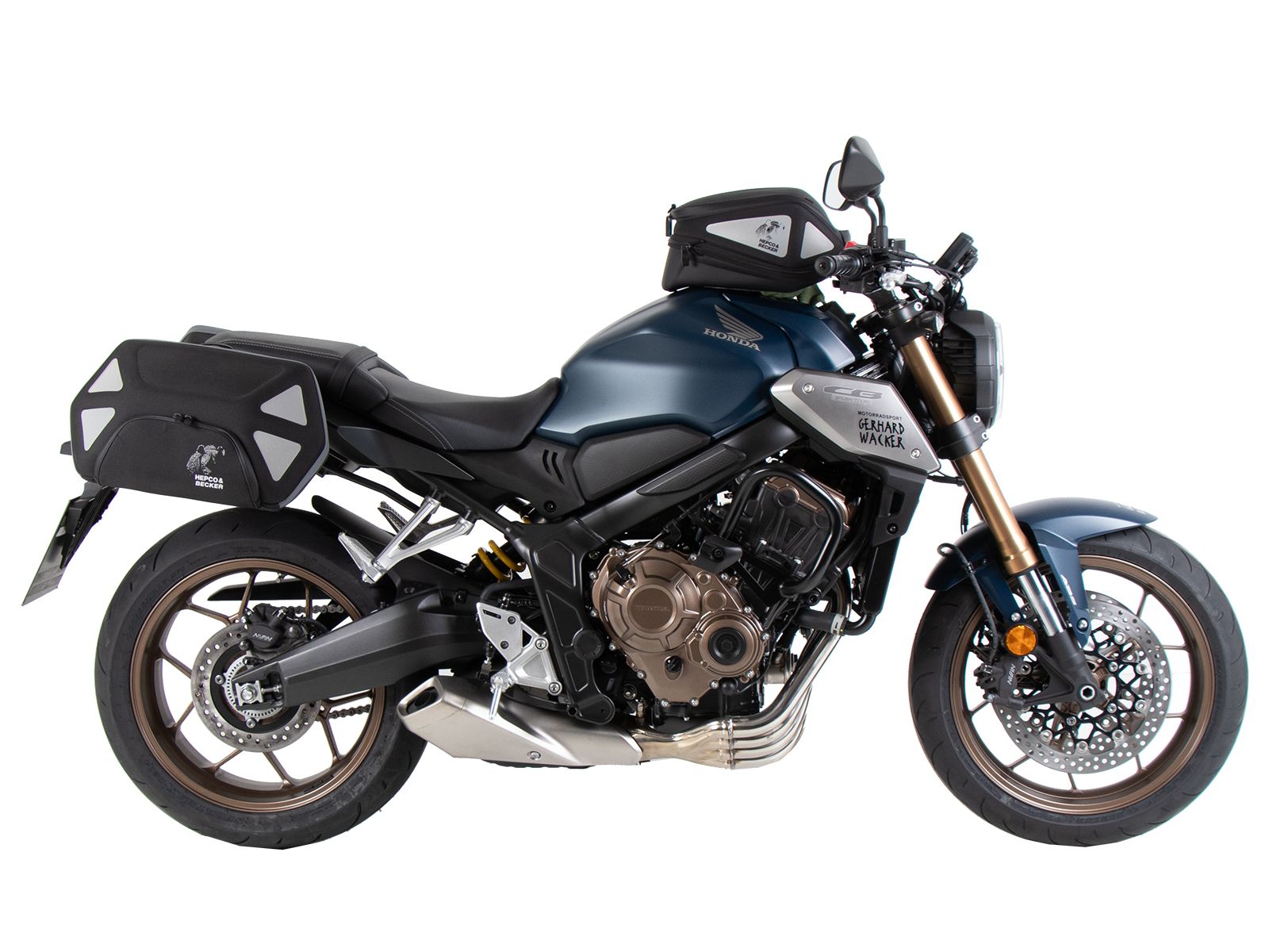 C-Bow zijdrager zwart Honda CB 650 R (21-23) Hepco & Becker