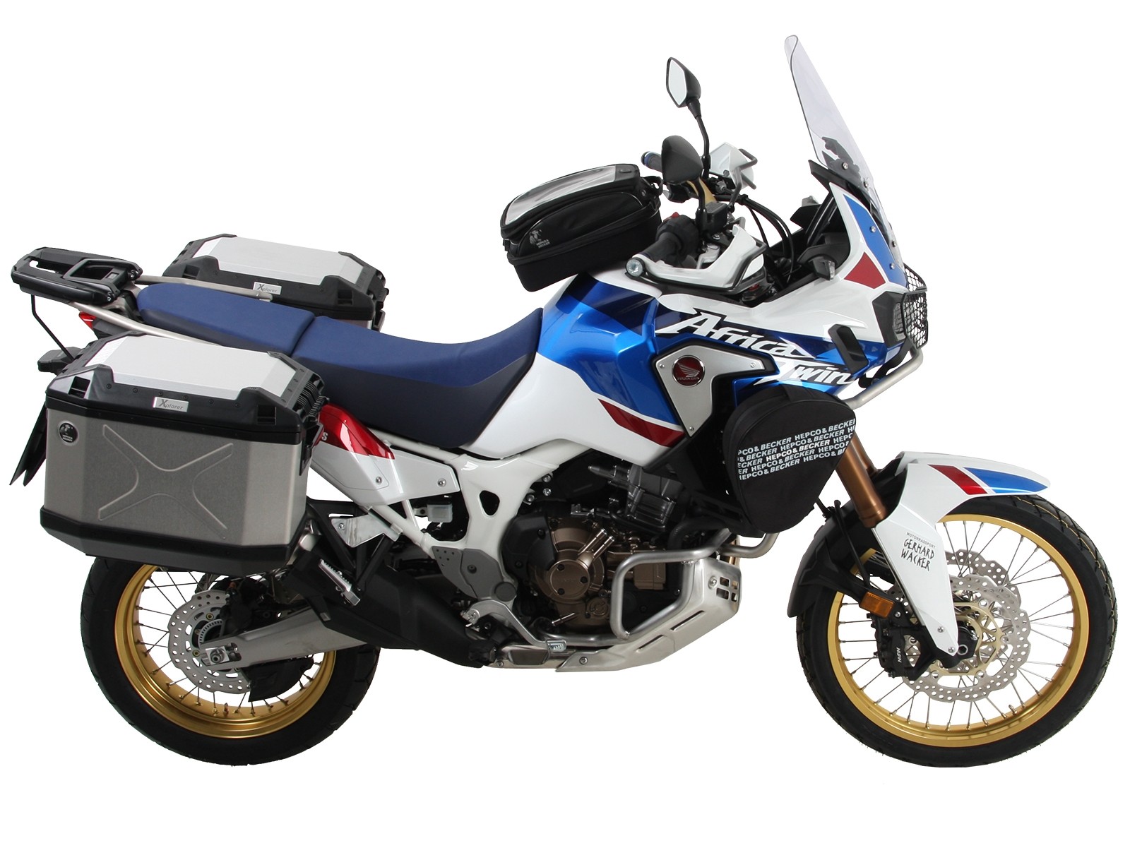 Zijkofferdrager vast zwart voor Honda CRF 1000 Africa Twin (18-19) Hepco & Becker
