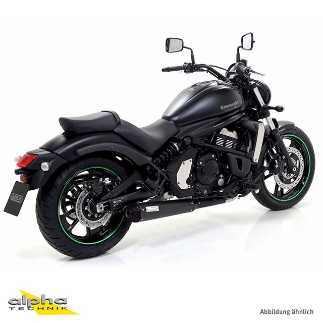 ARROW compleet uitlaatsysteem REBEL voor Kawasaki Vulcan S650 2014-2016, roestvrij staal