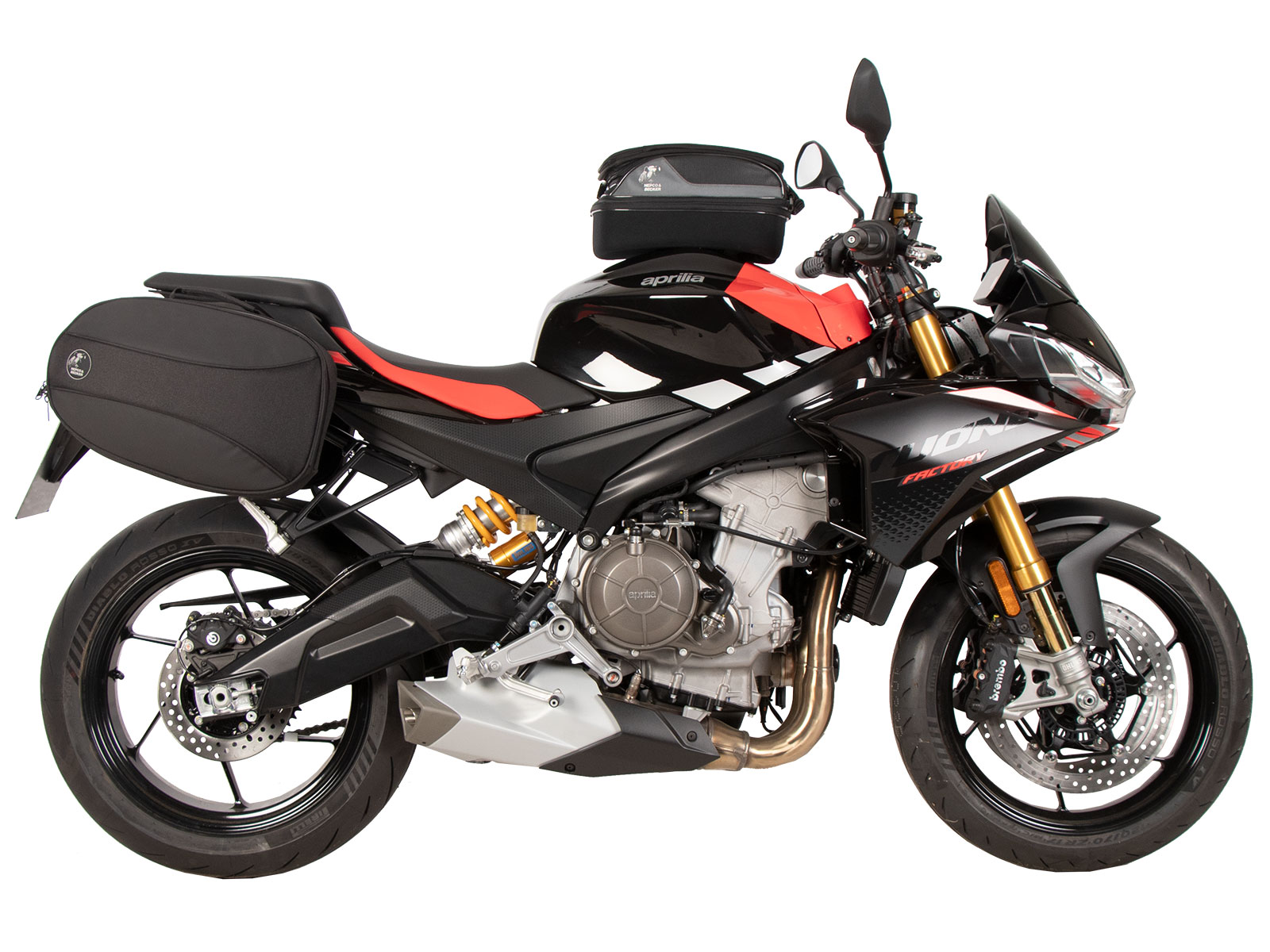 C-Bow zijdrager zwart voor Aprilia Tuono 660 Factory (2022-) Hepco & Becker