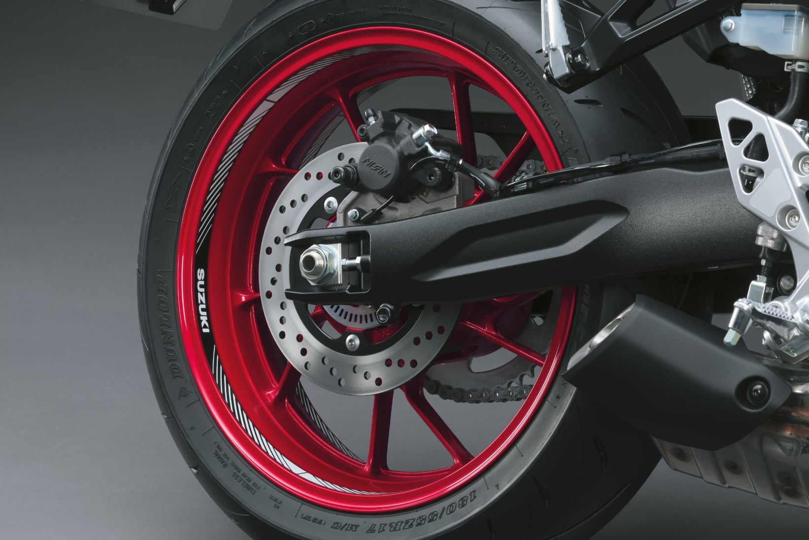 Velgbeddecoratie zwart/wit voor Suzuki GSX-8R (24-) / GSX-8T (25-) Origineel