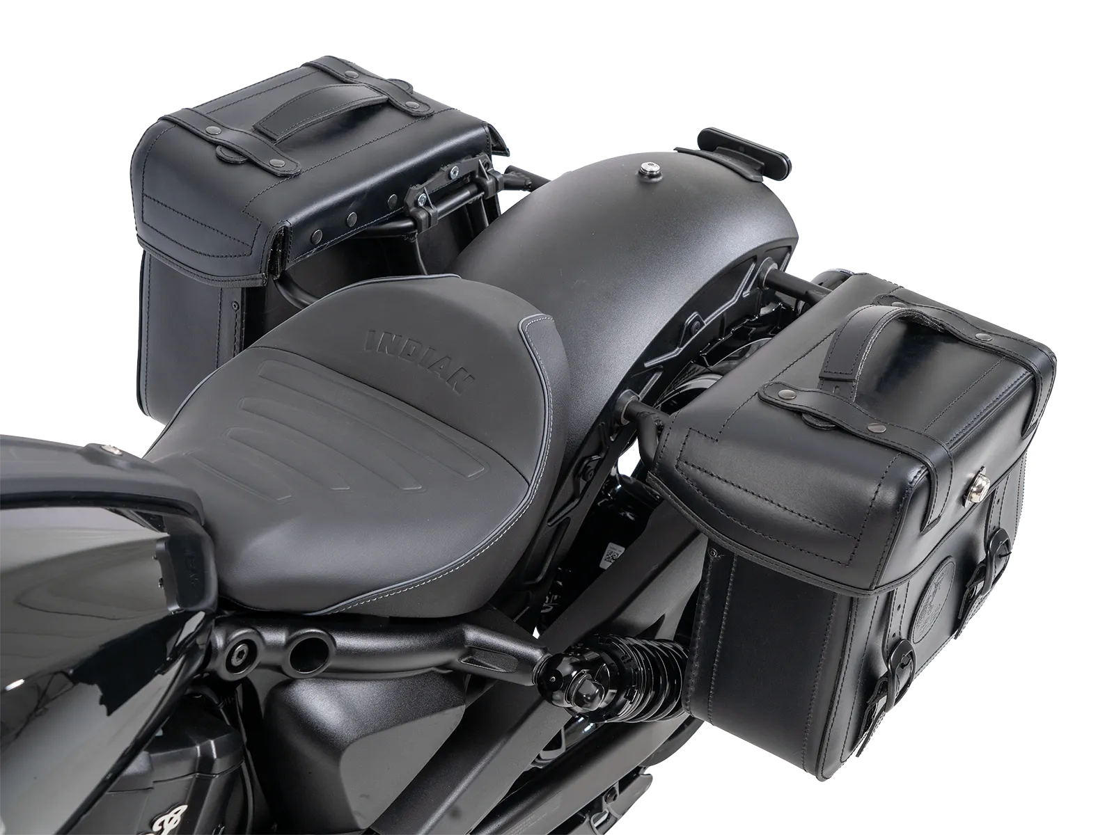 Kniptassenset zwart incl. houder voor Indian Scout Sixty Bobber (25-) Hepco & Becker