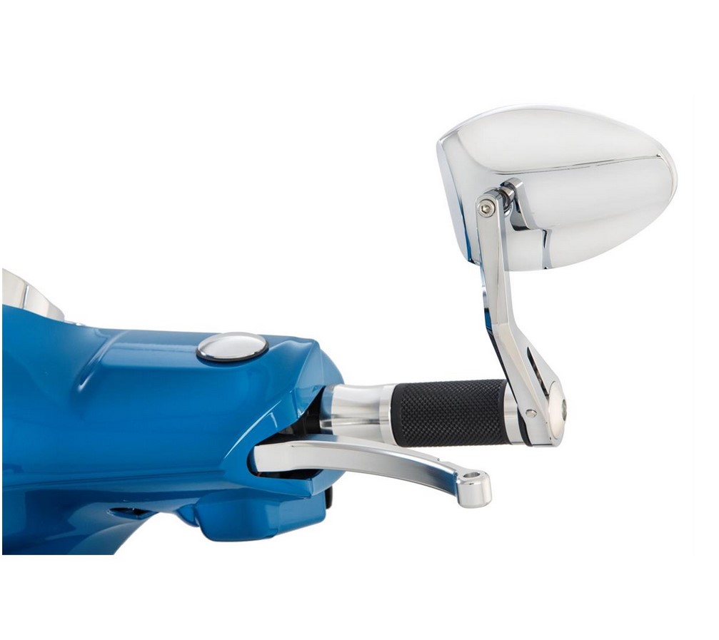 Stuurspiegel FERRARA 2 voor Vespa, links of rechts, chroom