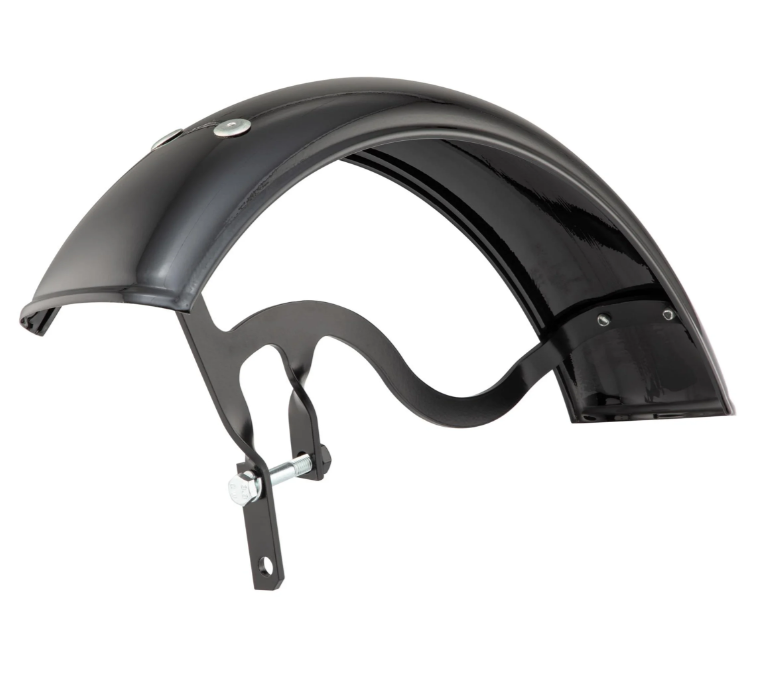 Spatbord Garelli voor Vespa PX 80-200ccm, metaal, glanzend zwart