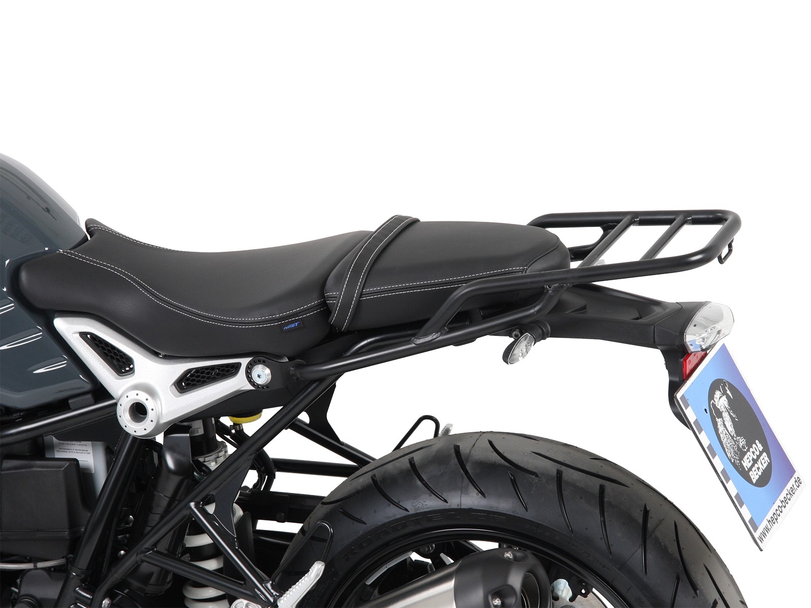 Buisvormig bagagerek zwart voor BMW R nineT Pure (17-23) Hepco & Becker