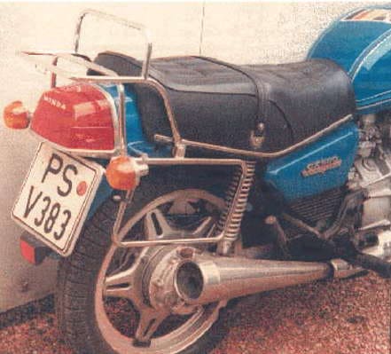 Buisvormige bagagedrager topkoffer en zijkoffer voor Honda CX 500 A/B/SC (78-85)