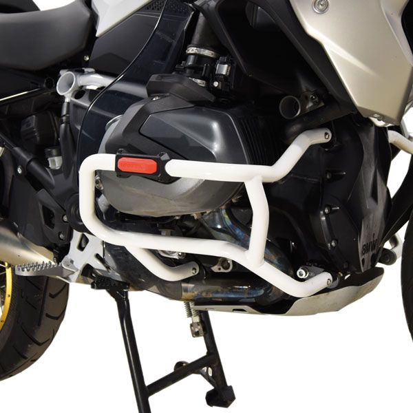 Onderste valbeugel voor BMW R 1250 GS, staal, wit