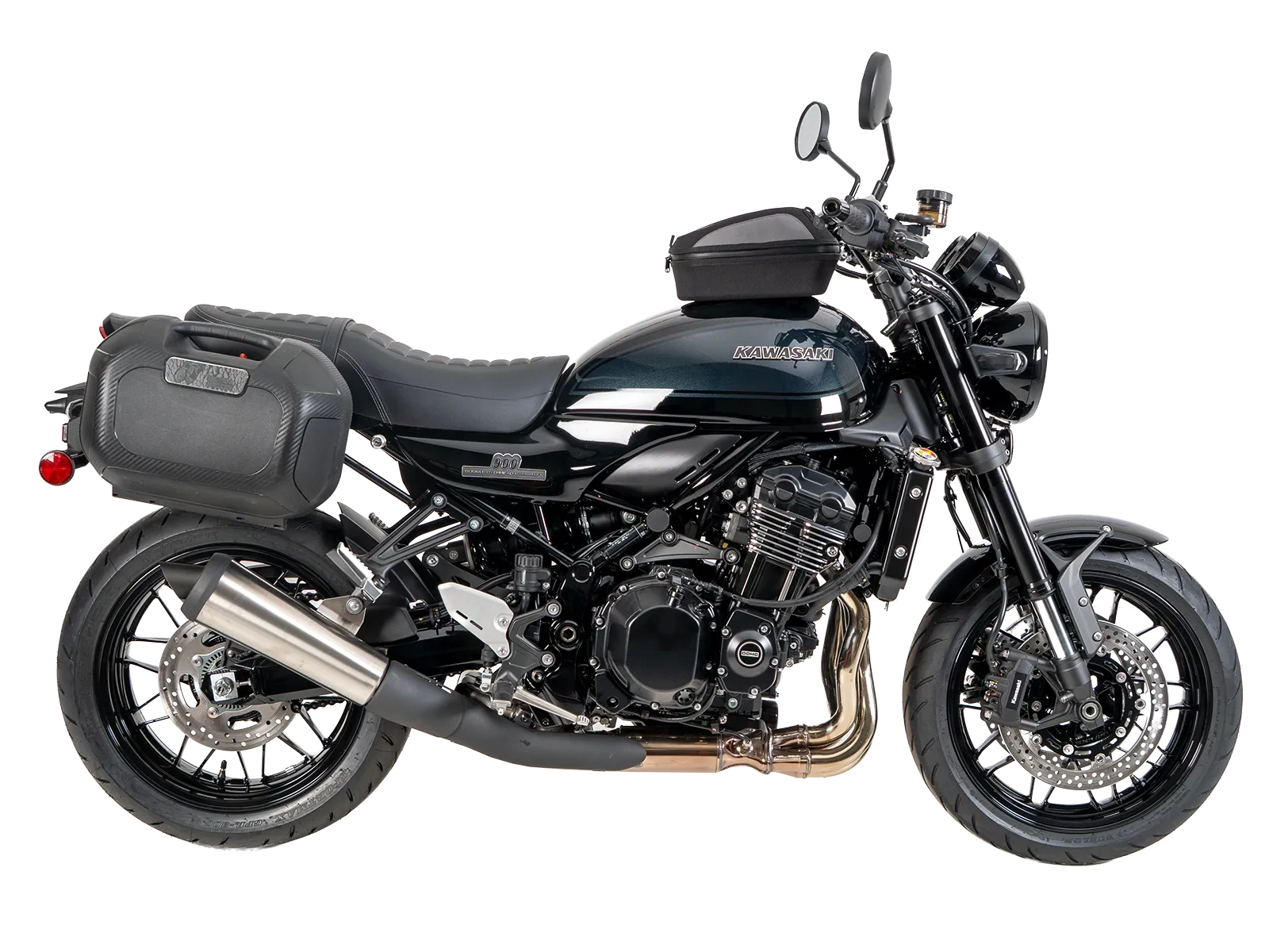 C-Bow zijdrager zwart voor Kawasaki Z 900 RS /Black Ball Edition (26-) Hepco & Becker