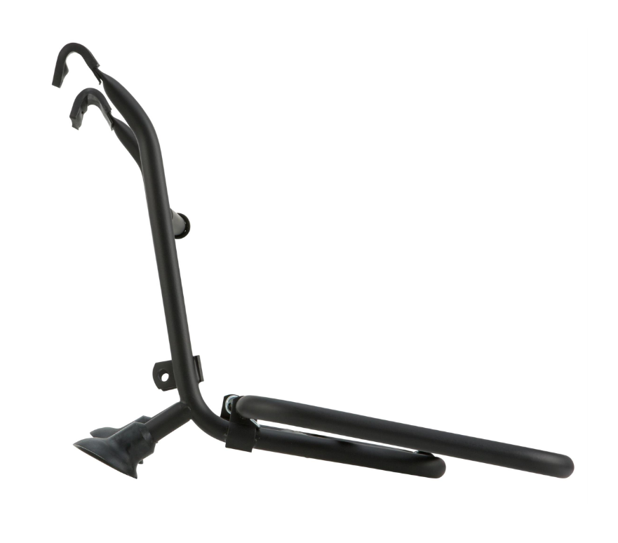 Bagagerek vooraan voor Vespa PX 80-200cc, opvouwbaar, zwart