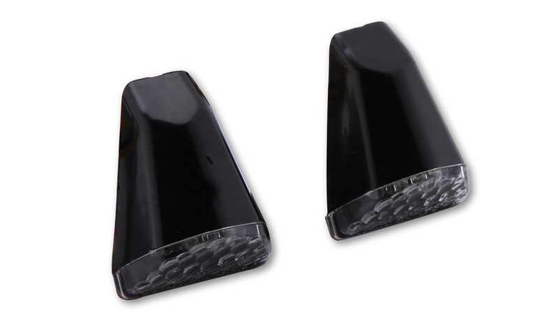 HIGHSIDER Smart Swift LED kuip richtingaanwijzerbehuizing zwart / lens helder (paar), voor & achter