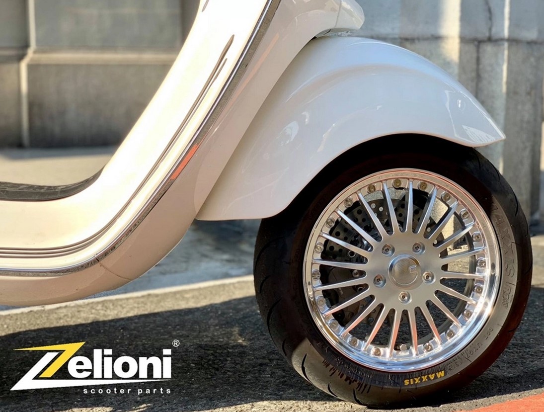 Velg Sport Classic voor/achter voor Vespa GTS/GTS Super/GTV/GT/946 125-300ccm, zilver