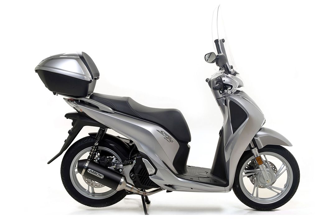 ARROW Uitlaat DARK URBAN voor Honda SH125i / SH150i (12-)