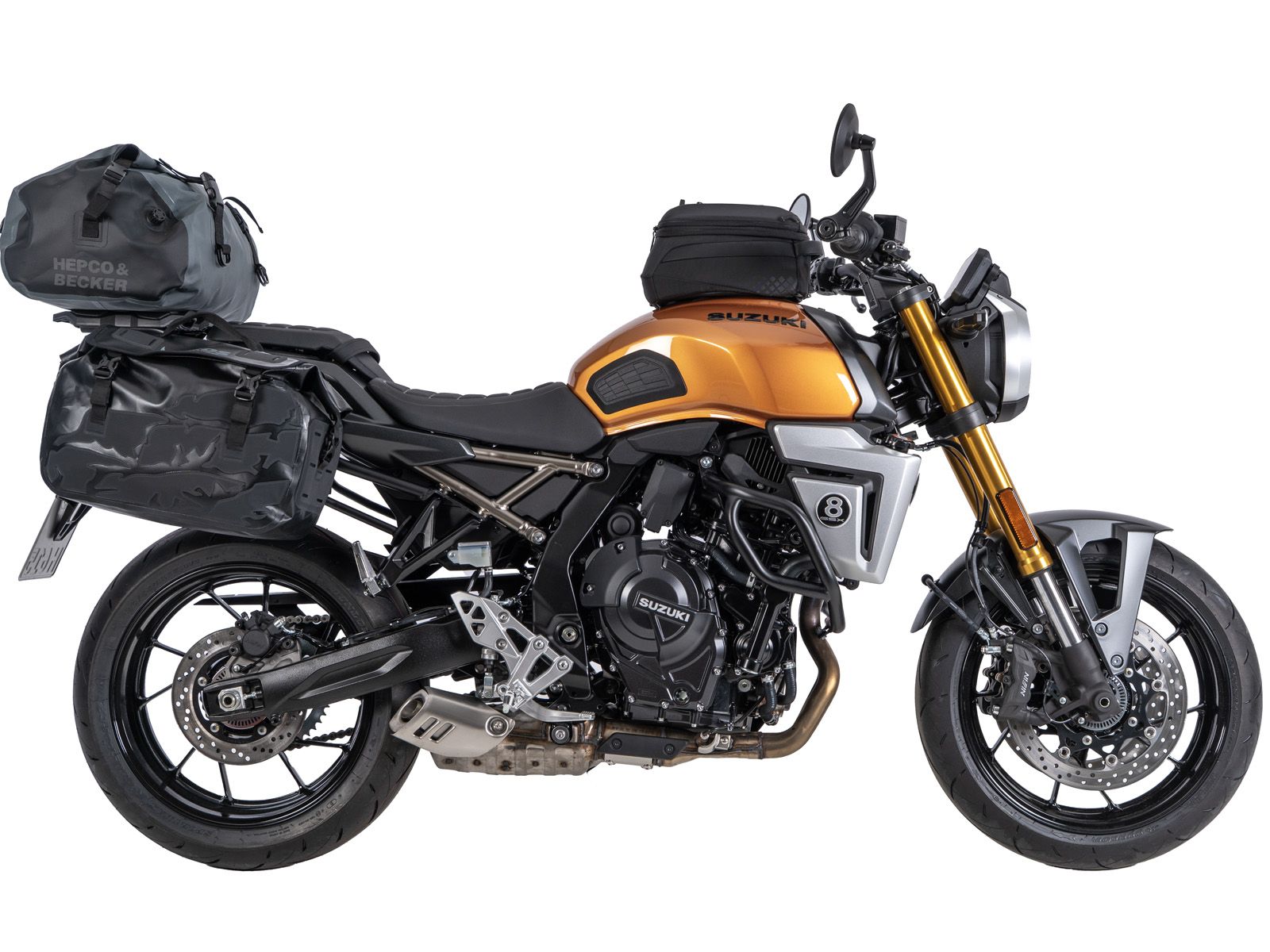 Bagagerekverlenging zwart voor Suzuki GSX-8T (25-) Hepco & Becker