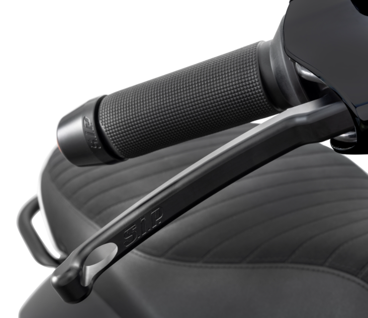 Stuurbalans gewichten links/rechts voor Vespa Primavera/Sprint/ET/LX/LXV/S, mat zwart