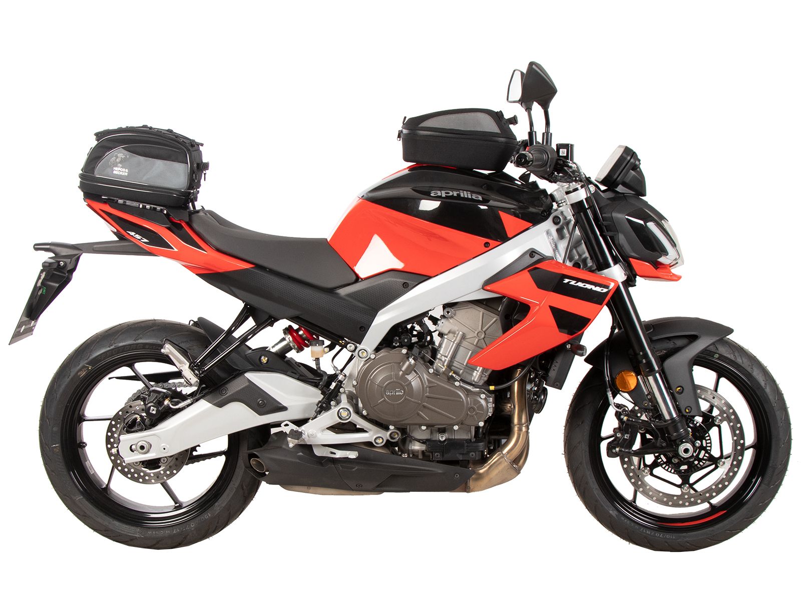 Sportrek vast zwart voor Aprilia Tuono 457 (25- ) Hepco & Becker