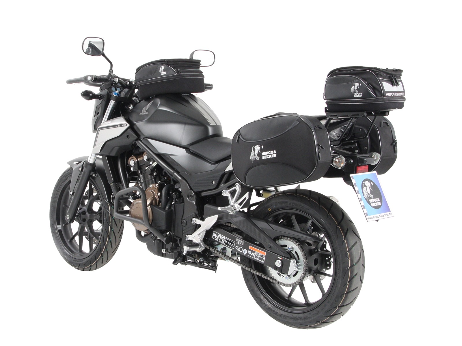 C-Bow zijdrager antraciet voor Honda CB 500 F (16-18) Hepco & Becker