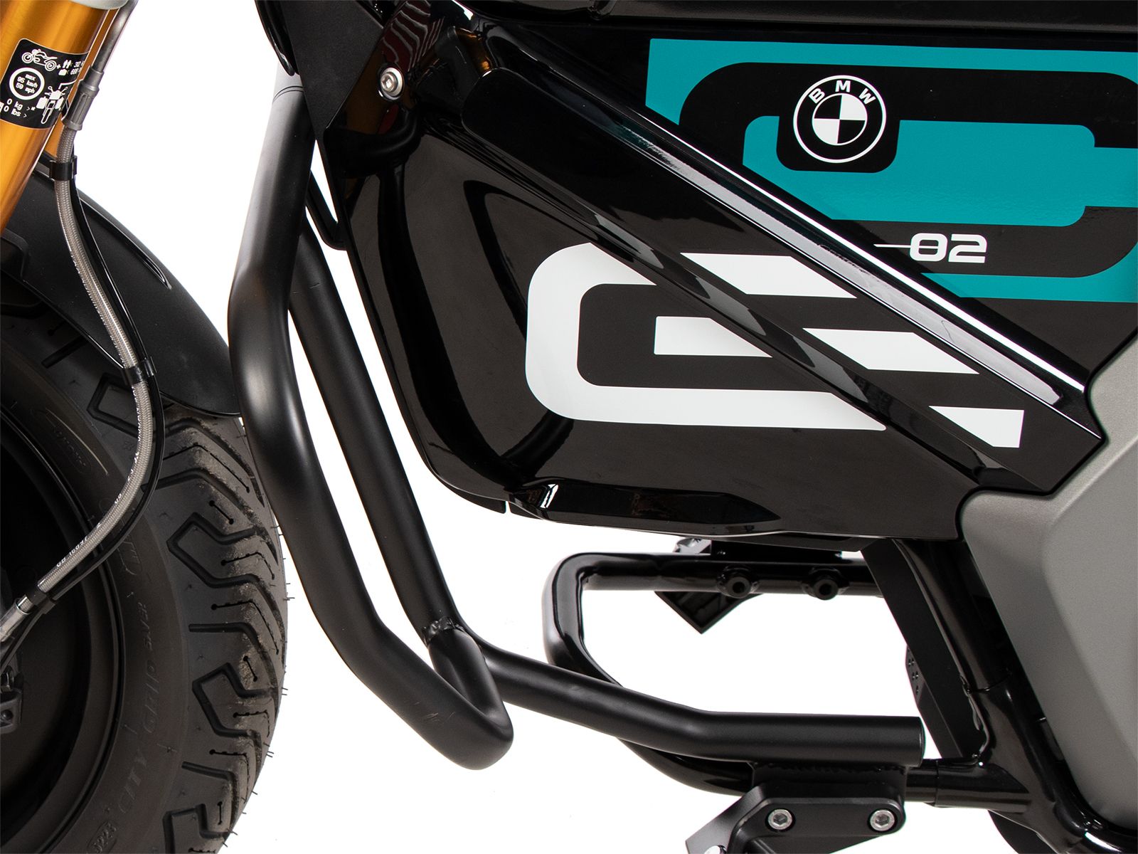 Motorbeschermer zwart voor BMW CE 02 (23-) Hepco & Becker