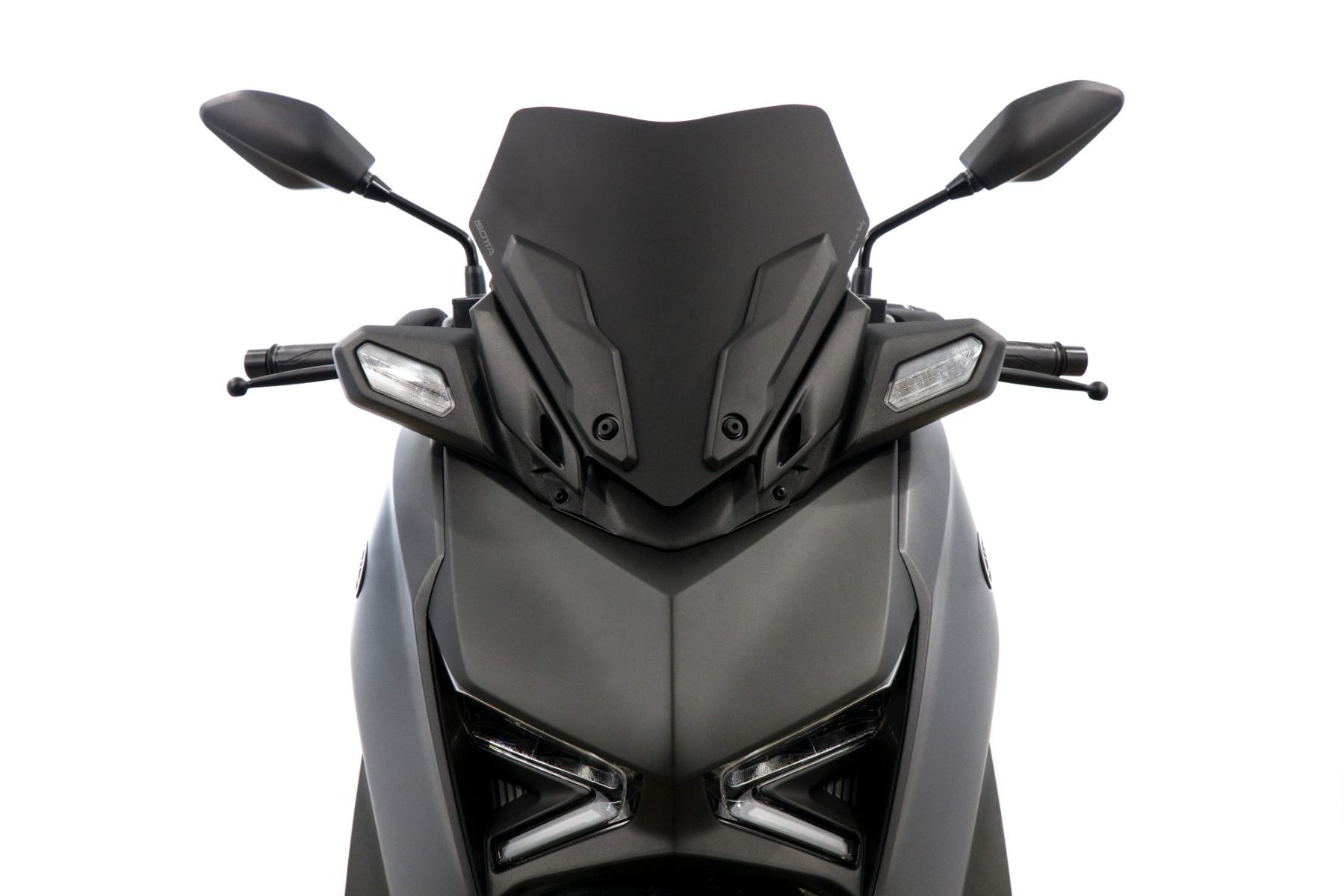 Klein windscherm mat zwart voor Yamaha X-MAX (21-)