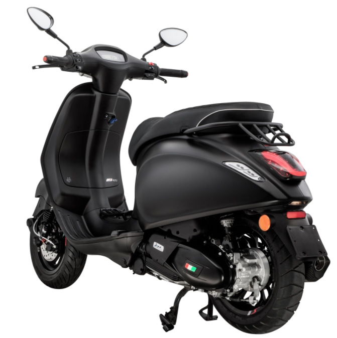 Bagagerek doortrap zwart voor Vespa Primavera/Sprint 50-150ccm