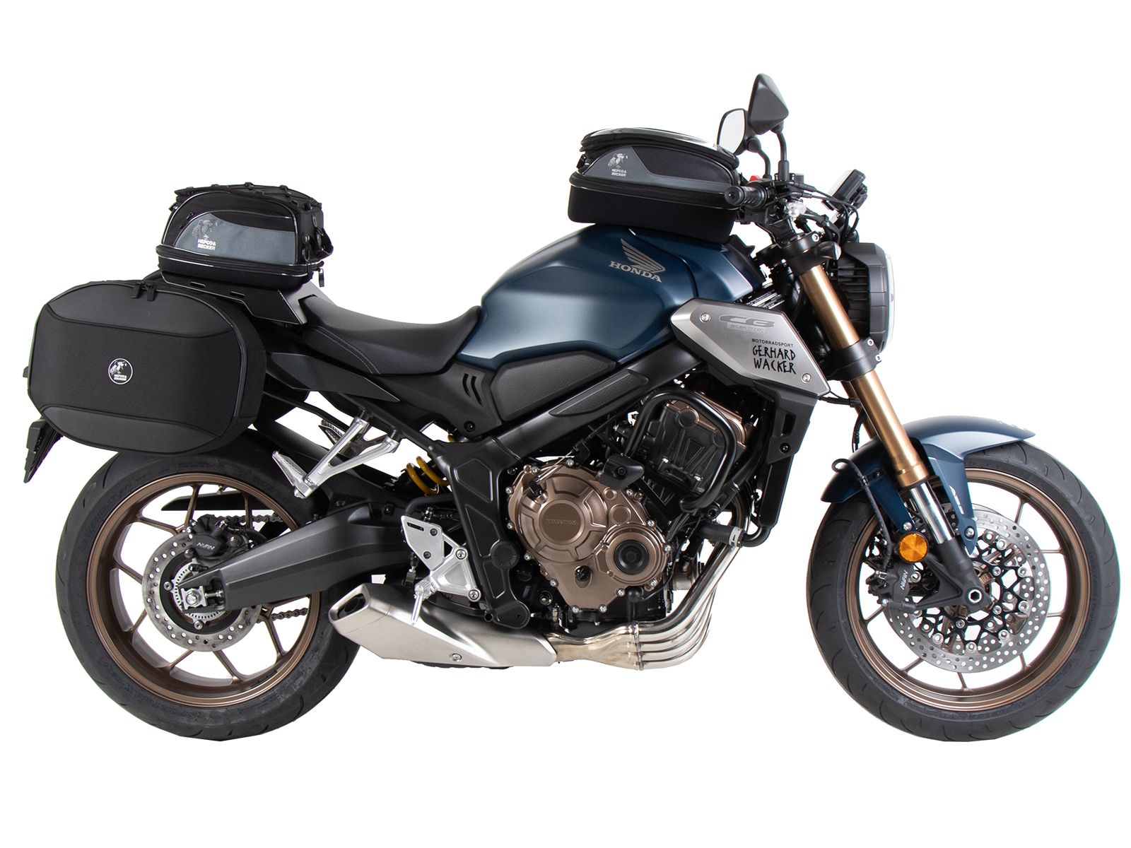 C-Bow zijdrager zwart Honda CB 650 R (21-23) Hepco & Becker