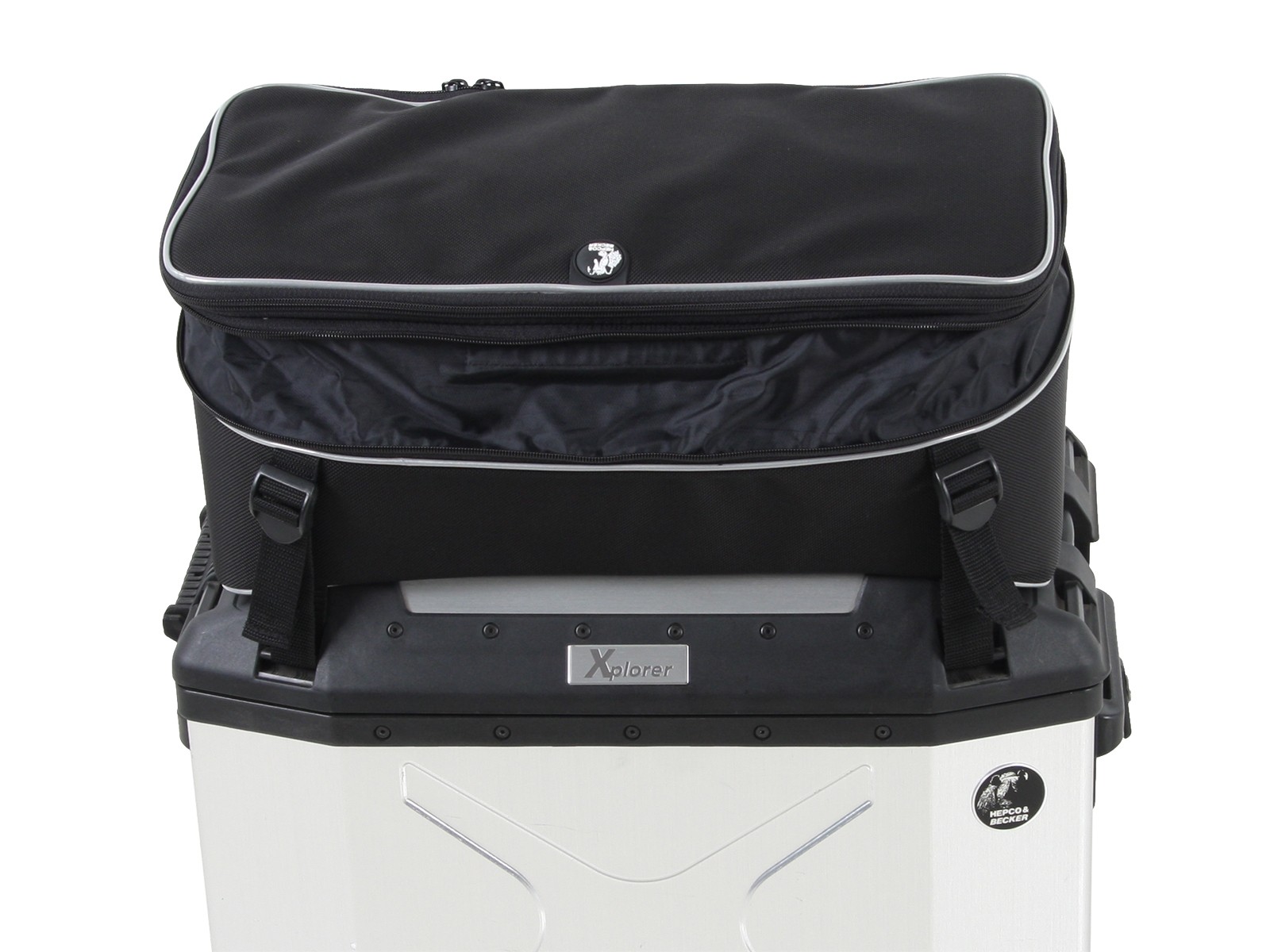 Top tas voor zijkoffer Xplorer 40 deksel (12-19L) Hepco & Becker