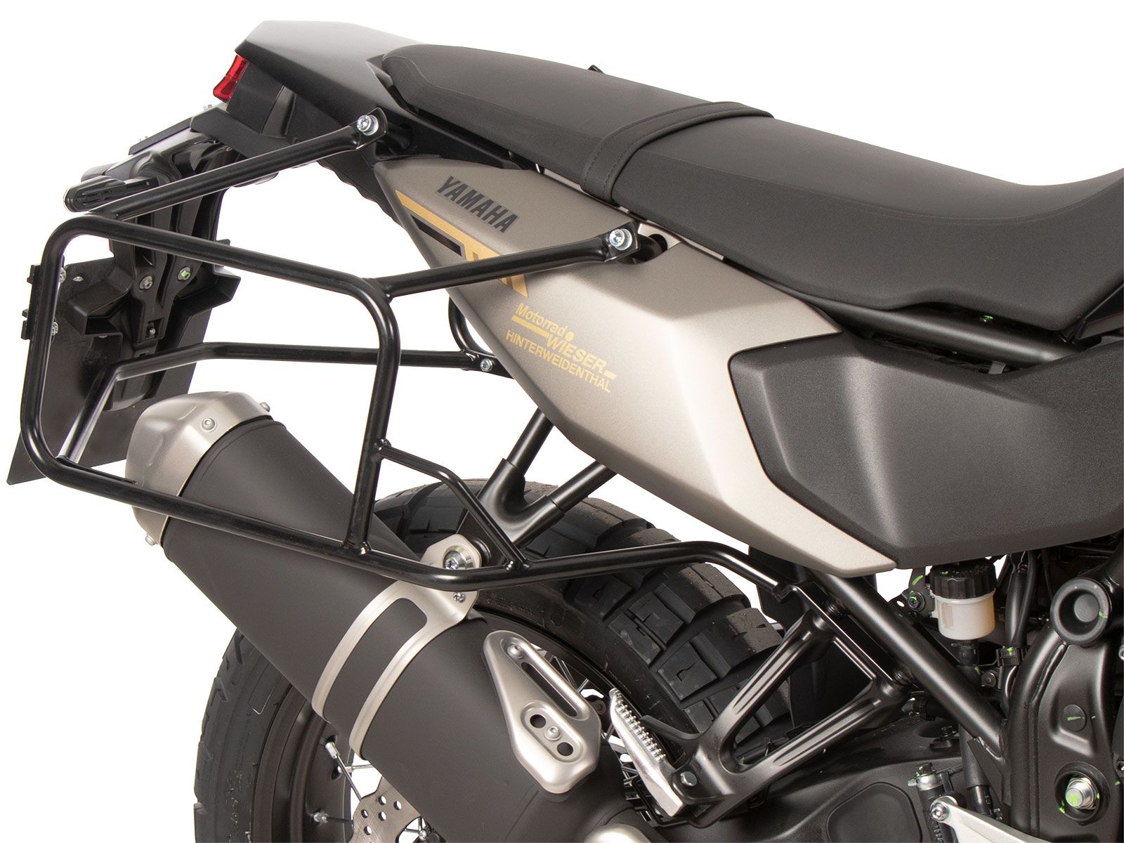 Zijkofferdrager vast zwart voor Yamaha Ténéré 700 (25-) Hepco & Becker