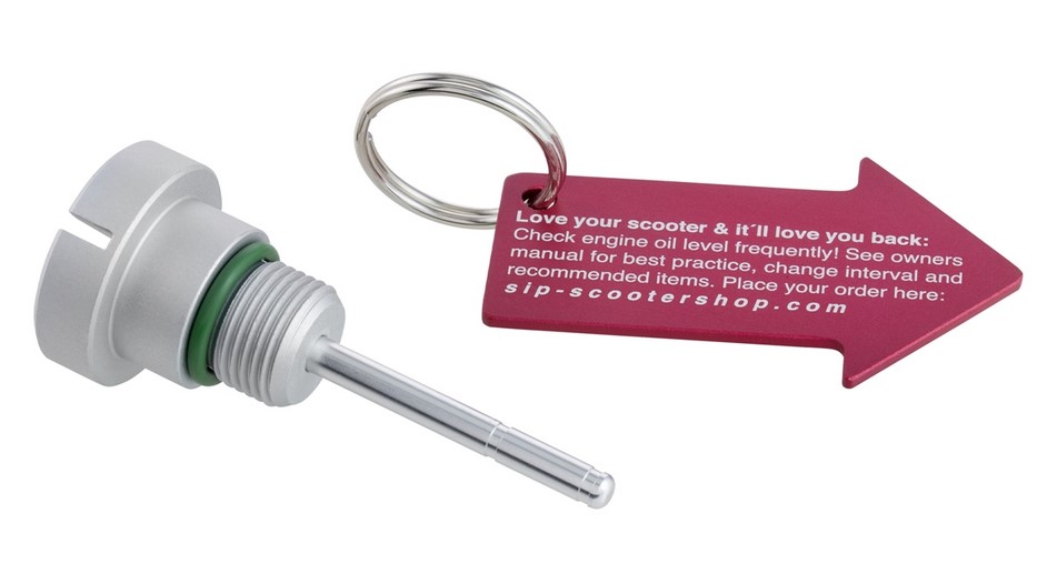 Olievulplug motorolie voor Vespa, zilver mat
