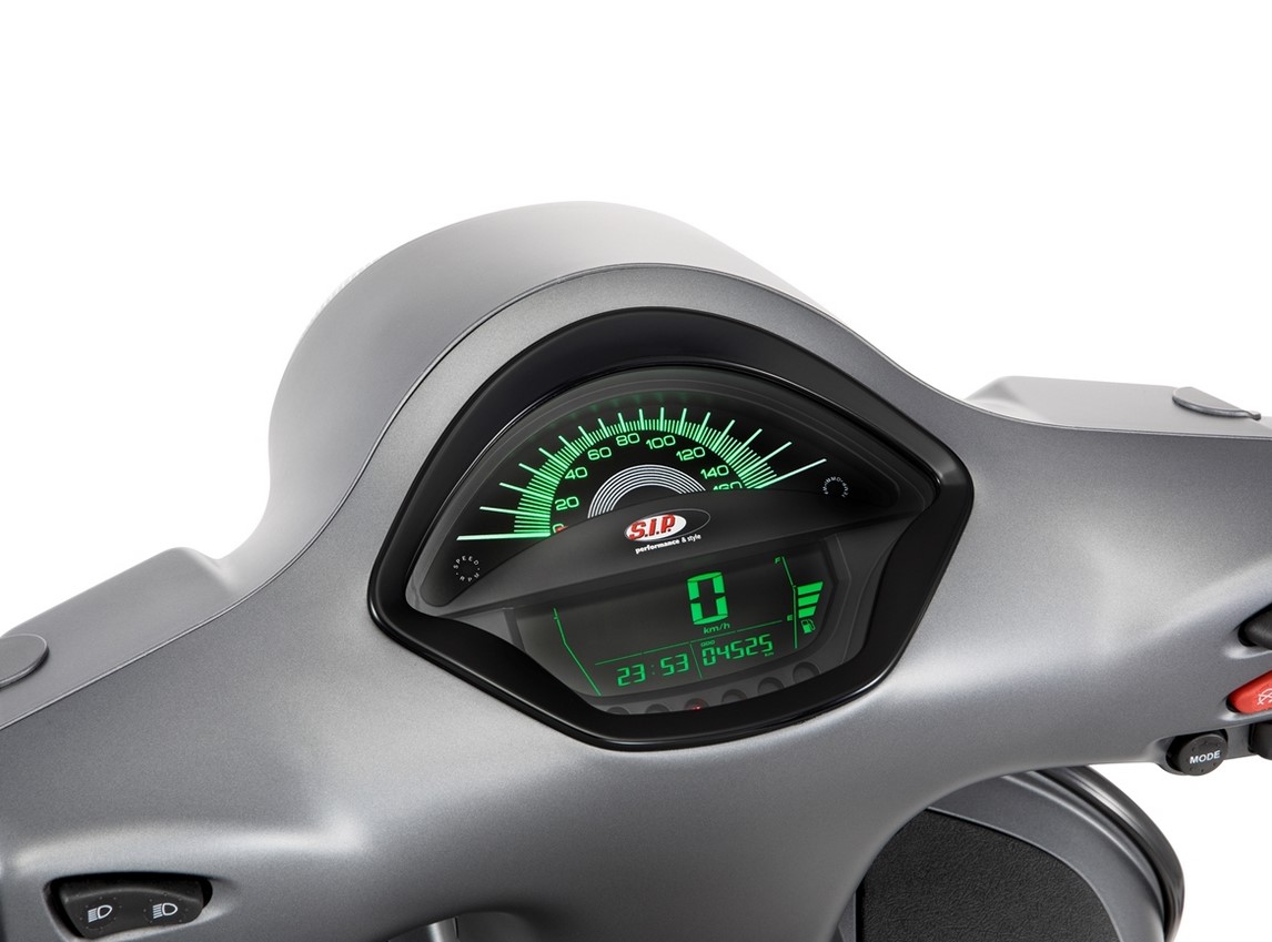 Toerenteller/snelheidsmeter voor Vespa GTS/GTS Super 300cc FL ('14-), zwart