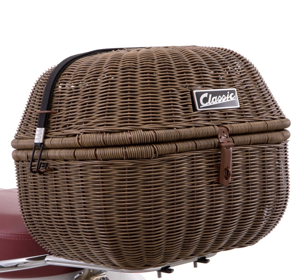 Bagagerek Kit Classic voor Vespa GTS/GTV/GT60 125-300cc, donkerbruin