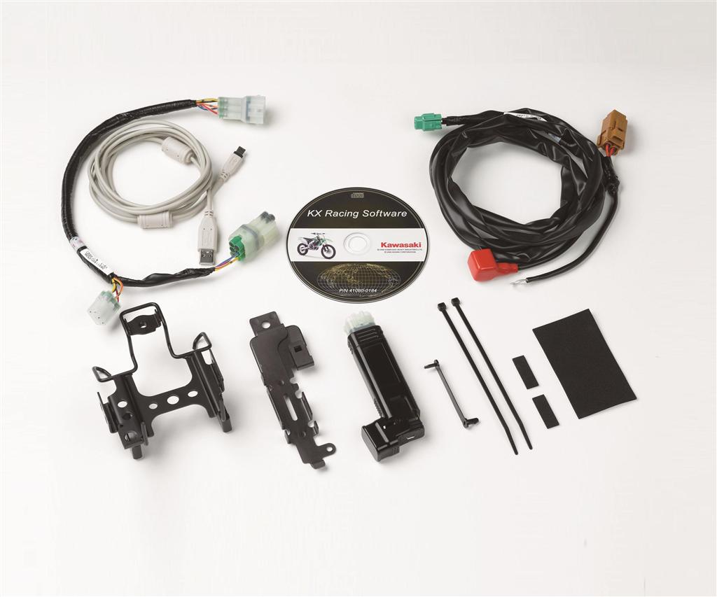 Draad, lood mode selectiestekker. Zwart (Harde racebaan) KX450F 2015 Origineel Kawasaki