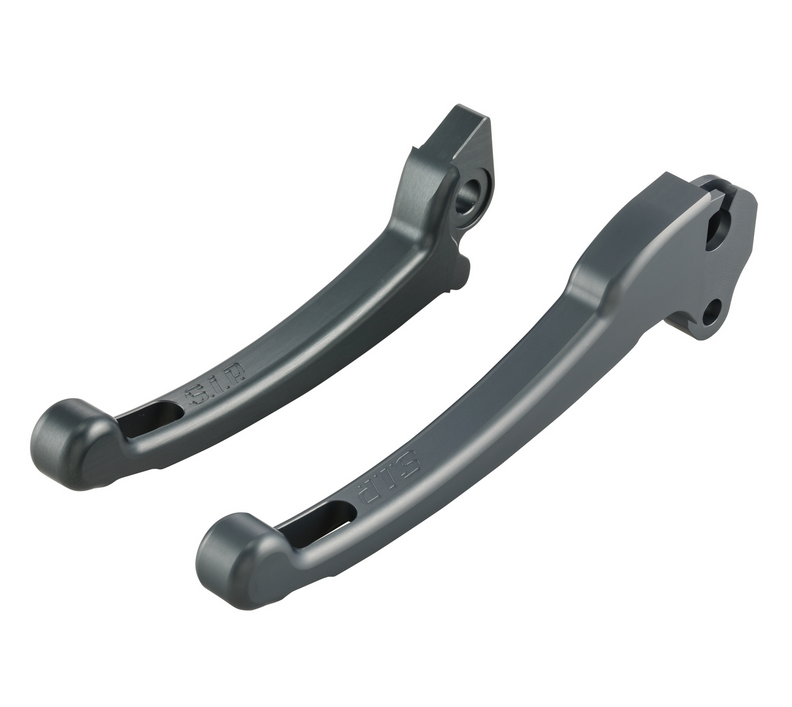 Sport hendelset koppeling/rem voor Vespa PX 125 -150cc, HBZ Hengtong, rechts/links, mat grijs