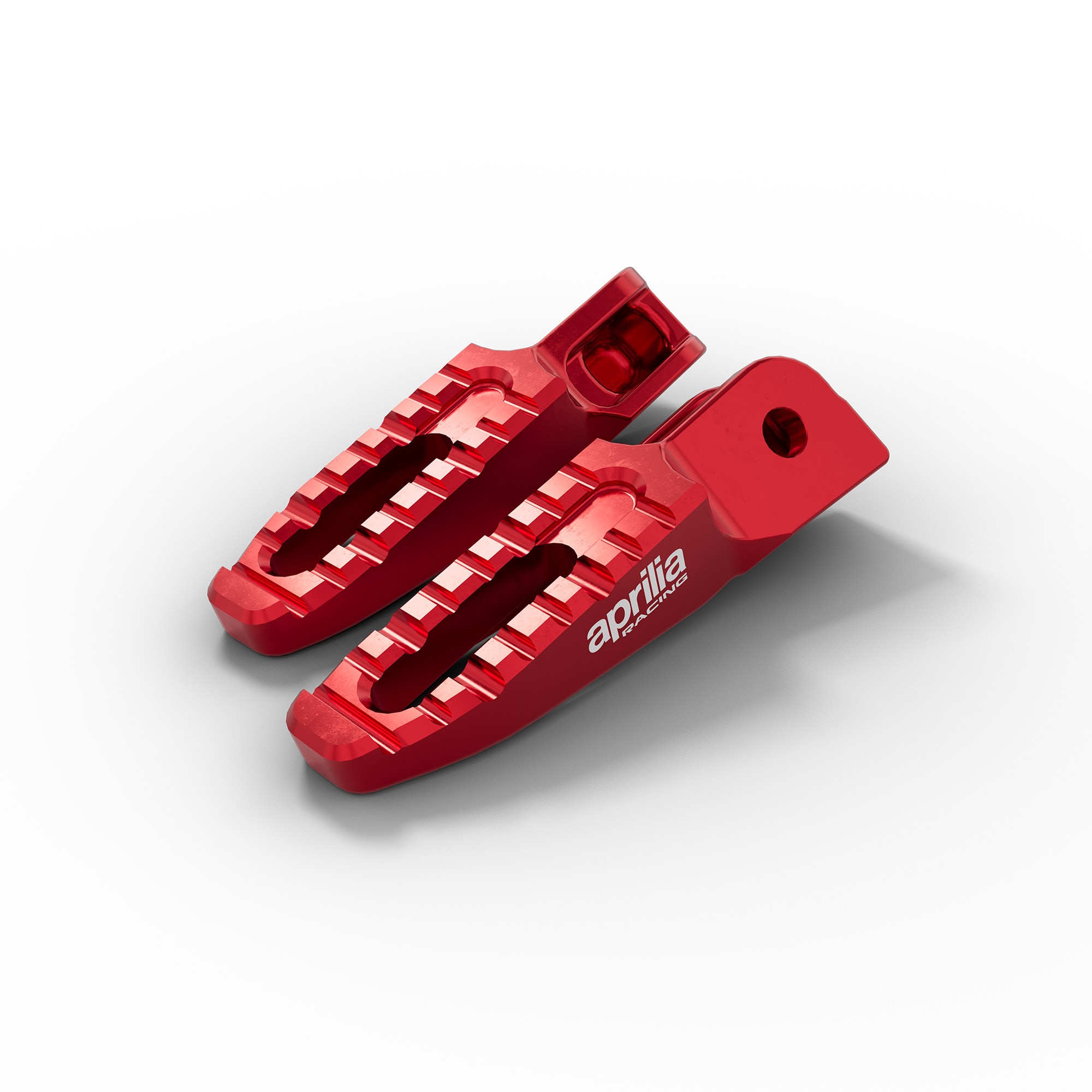 Aluminium voetsteunen rood voor Aprilia 457 (24-) / Tuono 457 (25-)