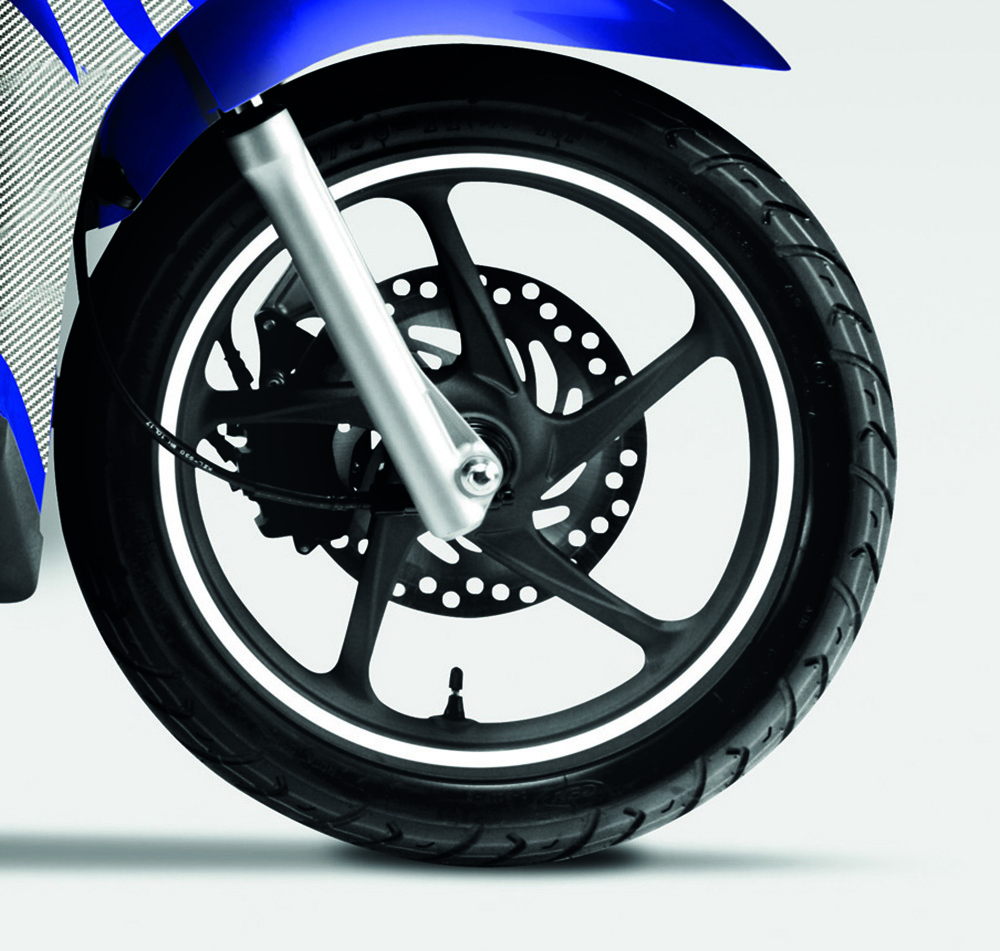 Originele Honda PCX/ Vision50/ Vision110 velg sticker set wit