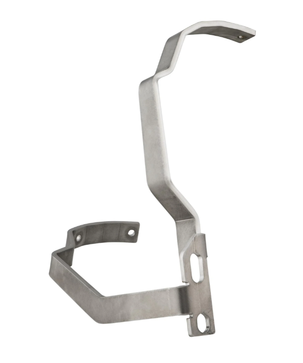 Houder spatbord 2.0 Garelli voor Vespa PX 80-200ccm, geborsteld roestvrij staal