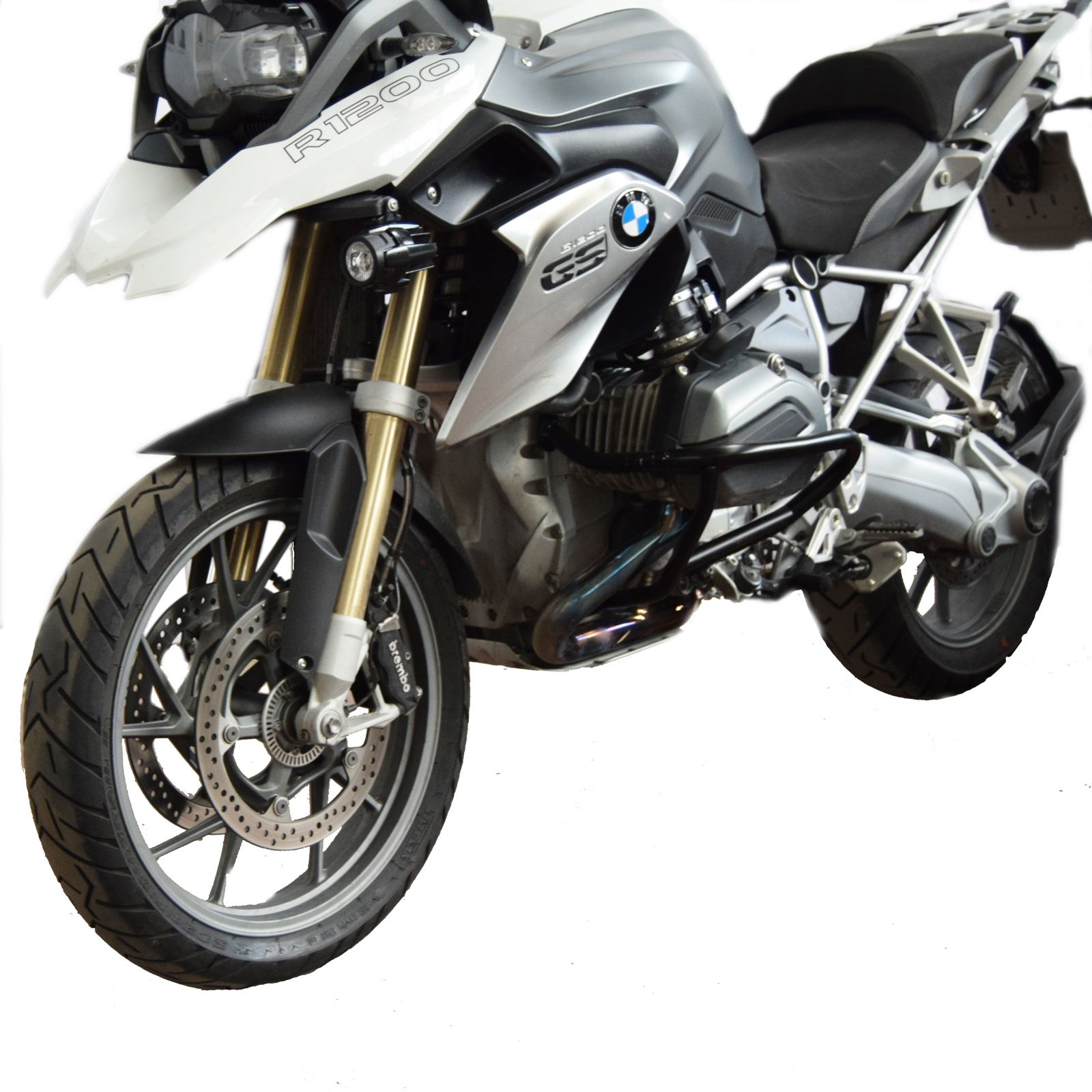 Onderste valbeugel voor BMW R 1200 GS LC /Rallye (13-18), paar, zwart