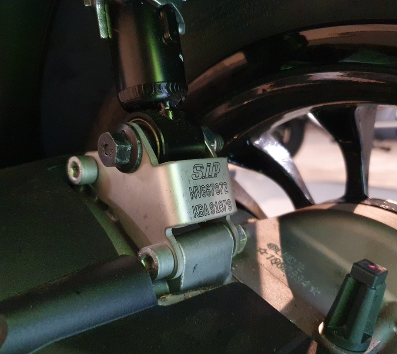 Adapter voor verlaging schokdemper, achter voor Vespa Primavera/Sprint, staal