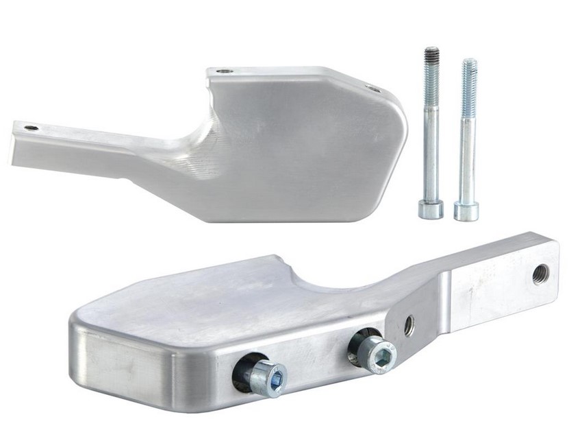 Voetsteun adapter achterbank voor Vespa GTS/GTS Super/GTV/GT 60/GT/GT L 125-300cc, glanzend zilver