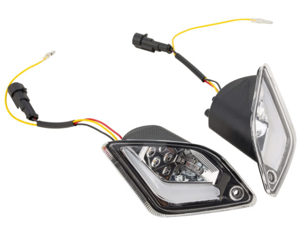 Richtingaanwijzerset voor & achter voor Vespa GTS/GTS Super/GTV 125-300cc ('14-), duidelijk
