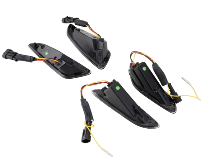 Richtingaanwijzerset voor & achter voor Vespa Primavera/Sprint 125-150cc 2T/4T AC, getint