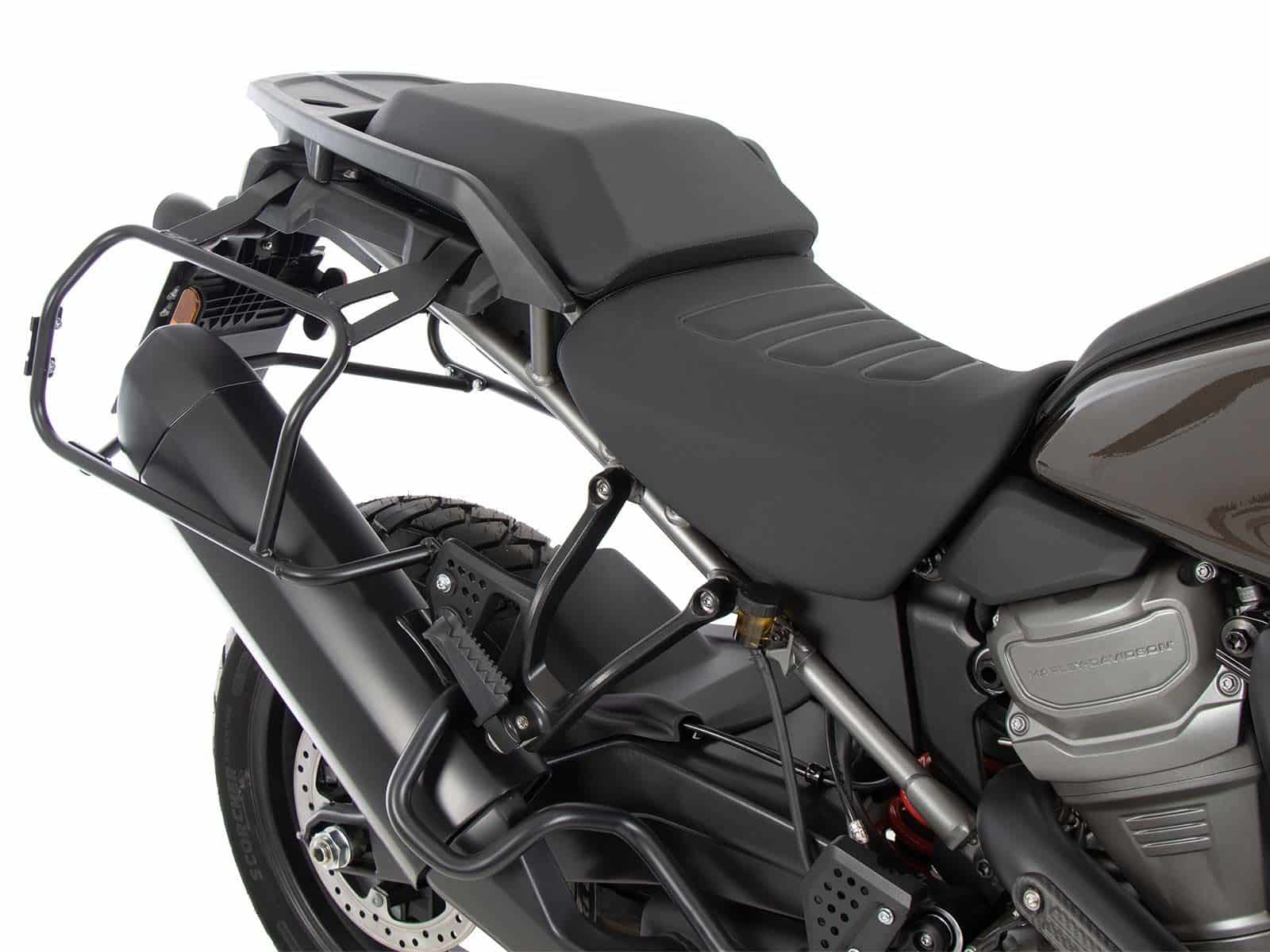Kofferdragerset Cutout incl. kofferset Xplorer Cutout zilver voor Harley Davidson Pan America (21-)