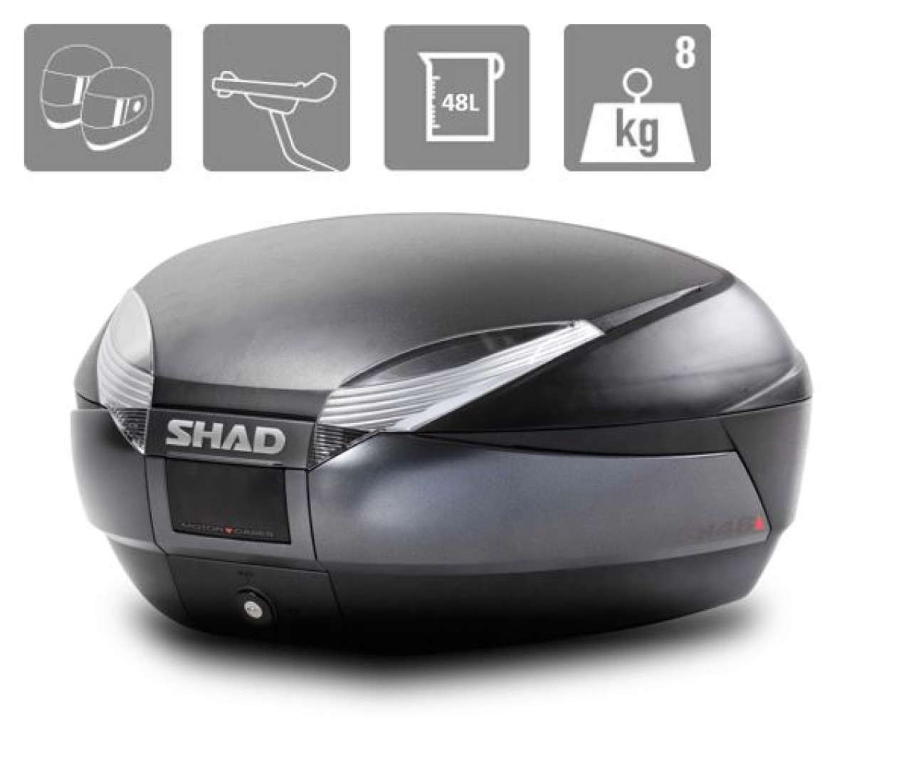 Shad Top Case SH48, grijs, 48 l