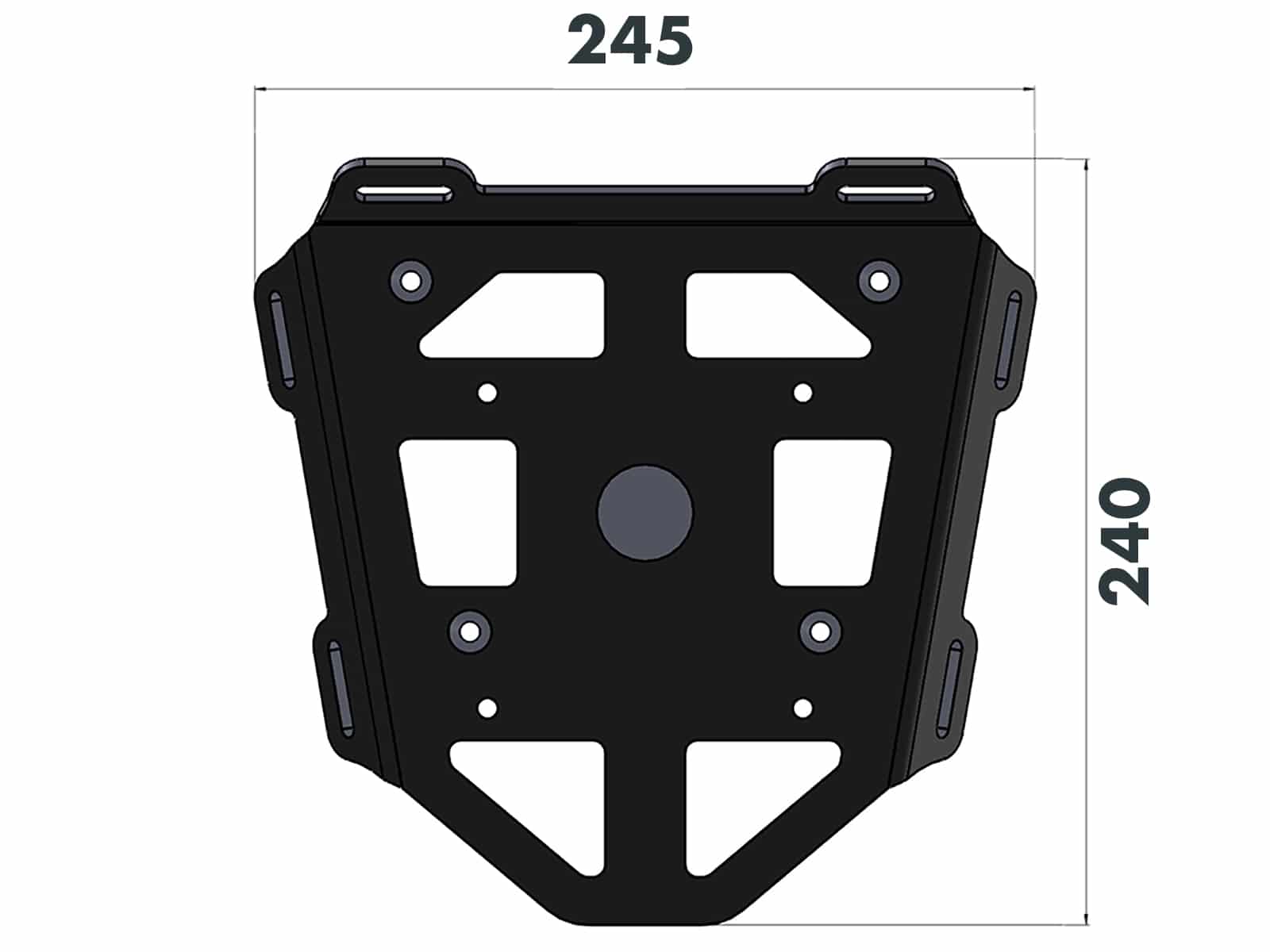 Minirack zachte bagagedrager achter zwart voor Honda AFS 110i Wave (12-16) Hepco & Becker