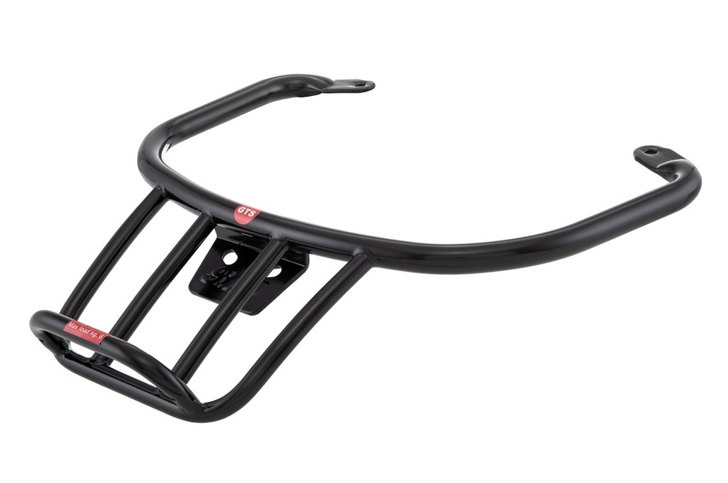 Bagagerek / duohandgreep achter 70s voor Vespa GTS/GTV/GT 125-300cc 4T LC, mat zwart